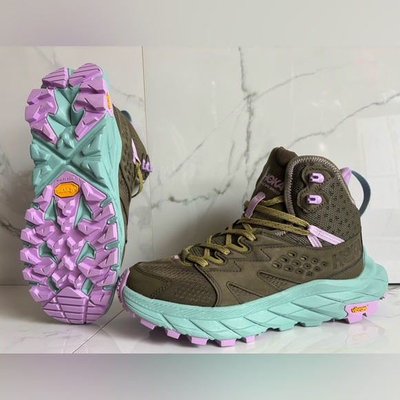 Hoka 🔥 Anacapa Breeze Mid Olive Green Hiking Boots 1134506 DOAG NEW - Picture 1 of 8